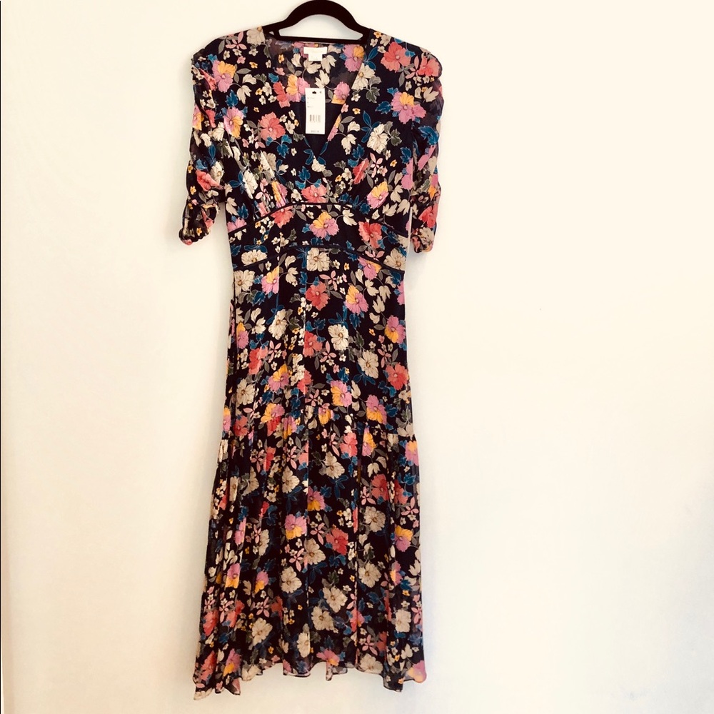 Shoshana Floral Print Maxi Dress - Size 6
